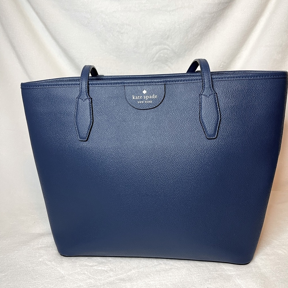 Kate Spade blue tote, EUC